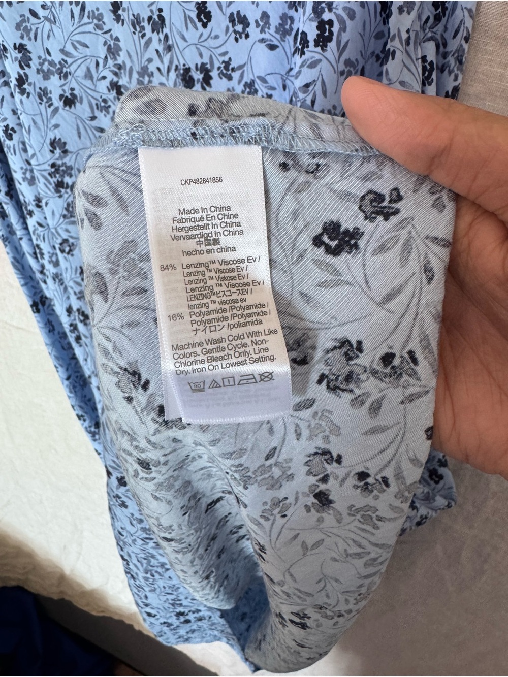 NWT Madewell $110 The Ariana floral Midi Dress in powder blue size 14 - Picture 7 of 10